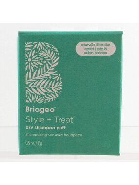 Briogeo Style + Treat Dry Shampoo Puff 0.5 oz Full Size Universal Hair Care New